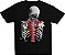 Camiseta Preta Vlone x Never Broke Again Bones - Imagem 1