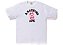 Camiseta Bape ABC College Branca - Imagem 1