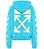 Moletom Off-White Azul com Touca Logo Traseiro Fita - Imagem 1