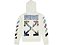 Moletom Off-White Zip-Up Branco Logo Traseiro Multicolor - Imagem 2