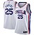 Camiseta NBA Basquete Philadelphia 76ers 25 Simmons 858 bordado - Imagem 1