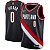 Camiseta NBA Basquete Portland Blazers 0 Lillard 861 bordado - Imagem 1
