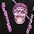 Blusa VLONE "Pop-Up Purple Skull" Preta - Imagem 2