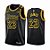 Camiseta Basquete LA Lakers James Lebron Black Mamba 907 bordado home - Imagem 1