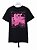 Camiseta Preta Off-White "Pink Spray" - Imagem 1