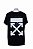 Camiseta Off-White Preta "Concept Graffiti" - Imagem 1