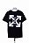 Camiseta Off-White Preta "Rotterdam" - Imagem 1