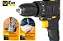 Furadeira Parafusadeira Bateria 21v Biv Impacto con Maleta Cor Preto 110V/220V The Black Tools TB-21P - Imagem 6