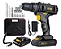 Furadeira Parafusadeira Bateria 21v Biv Impacto con Maleta Cor Preto 110V/220V The Black Tools TB-21P - Imagem 1