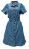 3411-Vestido Posh Evasê Cinto 2 Argolas-Stone - Imagem 1