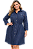 3403 VESTIDO MILITAR TENCEL JEANS - Imagem 1