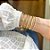 Pulseira de Elos com Fecho Boia Folheado a Ouro - Imagem 2