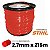 Carretel de Nylon Stihl Redondo - 2.7mm x 215m (Vermelho) - Imagem 1