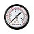 Manometro Traseiro - em ABS - Rosca 1/4 - 250psi ou 16bar - 52mm (Steels - ST10003-14N) - Imagem 1