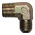 Cotovelo Macho x Flange - 1/2 NPT - Motomil CMI 8/50 - Sem Furo Lateral (26801.5) - Imagem 1