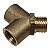 Conector Y em Latão - M x F - 1/4 BSP = Ø13mm - Imagem 1