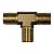 TEE Macho - Latão - 1/8 BSP = Ø9,6mm - TR1818 - Imagem 3