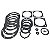 Jogo de Juntas Compressor Chiaperini CJ 40 / 60 AP3V s/ Tela - PLL (001016) - Imagem 2