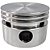 Pistão Compressor - 2 Pol - Schulz CSV 10 Pro e MSI 2.6 ML + Pressure SE 10 - em Alumínio (016.0047-0/AT) [P3 - F25] - Imagem 5