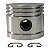 Pistão Compressor - 3 Pol - Pressure Onix 15 - Modelo Antigo - em Alumínio (703727) - P3.D23 - Imagem 1