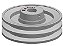 Polia Aluminio 120 mm - Canal 2A - Furo 24 mm - [P2G11] - Imagem 1