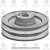 Polia Aluminio 130 mm - Canal 2A - Furo 3/4 (19,05 mm) - [P2H10] - Imagem 2