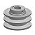 Polia Aluminio 70 mm - Canal 2A - Furo 24 mm - [P2G11] - Imagem 1