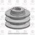 Polia Aluminio 80 mm - Canal 2A - Furo 24 mm - [P2F11] - Imagem 2