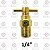 Dreno / Purgador Compressor - 1/4 NPT Alto - (703903) - Imagem 2