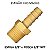 Espigão Fixo Macho - 3/8 M x 3/8 E - NPT (EM3838 - 720308) - Imagem 3