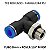TEE PU x Macho - 8mm x 1/4 BSP - PT814M - Imagem 1