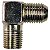 Cotovelo Macho x Flange - 1/4 NPT - Compressor Motomil CMI 5 AD - Sem Furo Lateral - Imagem 1