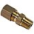 Conexão Reta em Latão - 1/8 M x 1/4 A - NPT (721001 - 003.0054-3/AT) - Imagem 2