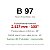 Correia Rexon Lisa em V Canal - B 97 - Chiaperini CJ 40APW/60APW/40AP3V/40/60BLUE (002045) - Imagem 3
