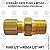 Conexão Reta em Latão - 1/2 M x 1/2 A - NPT (721062) - Imagem 1