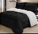 Coberdron casal Queen 2.20x2.40 dupla face preto - Imagem 1