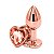 Plug Anal em Aço Formato de Coração - ROSE - SI - Imagem 1