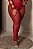 Ref.: 02633 MEIA CALÇA PLUS SIZE SEXY DESEJO VERMELHO CINTURA ALTA BUMBUM DE FORA - Imagem 1