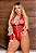 Ref.: 03006 FANTASIA EROTICA MAMAE NOEL DOCINHO BODY VERMELHO COM DETALHES BRANCO E PRETO - Imagem 4
