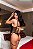 Ref.: 04050 BODY PRETO EM TULE E RENDA COM CINTA LIGA MUITO SEXY E ELEGANTE - Imagem 7