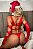 Ref.: 03003 FANTASIA EROTICA MAMAE NOEL SEXY BODY COM RECORTES SENSUAIS E LUVAS - Imagem 2