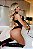 Ref.: 04021 BODY PRETO SENSUAL DE CIRRE COM DETALHES EM COURO - Imagem 7