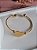 Bracelete dourado com coração em aço inox - Imagem 4