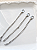 Kit com 3 Extensores para Colares Prateado | Ajuste de Tamanho - Imagem 1