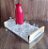 BANDEJA MDF BRANCO COM ALÇA EM PINUS 45X25X7,5CM - Imagem 2