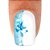 Adesivo de Unha Flores Azul Transparente 11 com 6un - Imagem 2