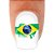 Adesivo de unha 291 Variado Bandeira Brasil com 12un - Imagem 4