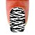Adesivo de Unha Animal Print Zebra Laço Rosa 117 com 12un - Imagem 2