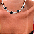 Gargantilha em Prata925 -  Corrente Grumet com Pedra natural - Imagem 1