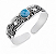 BRACELETE TRABALHADO EM PRATA925 COM PEDRA NATURAL AJUSTÁVEL - Imagem 2